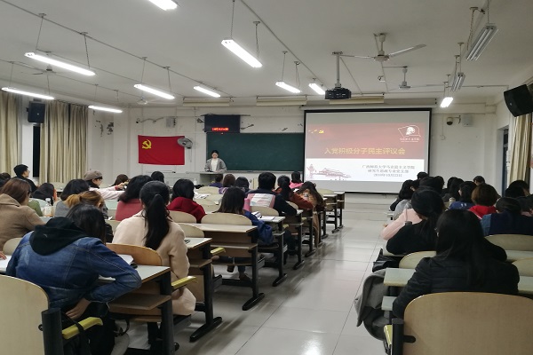 马克思主义学院研究生思政专业党支部召开入党积极分子民主评议会